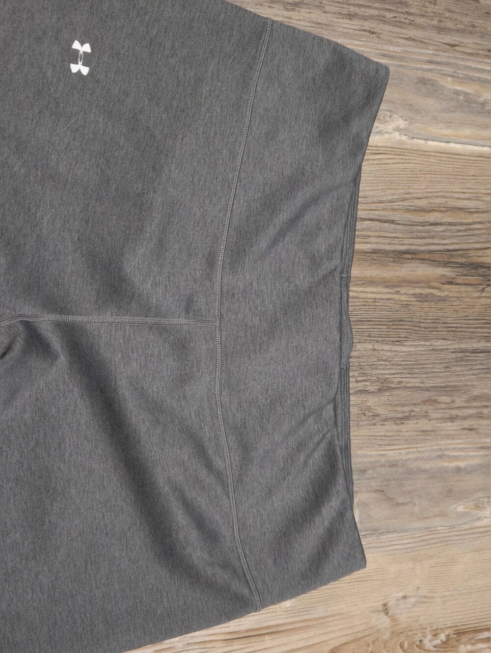 Under Armour Dark Charcoal Gray Women's Performance Leggings - Picture 4 of 8